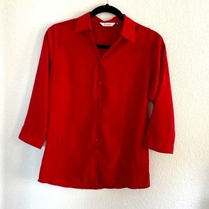 Red casual shirt